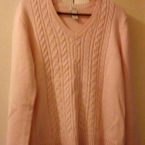 Pale pink Izod sweater